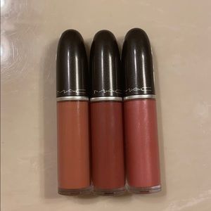 Mac lipstick set of 3